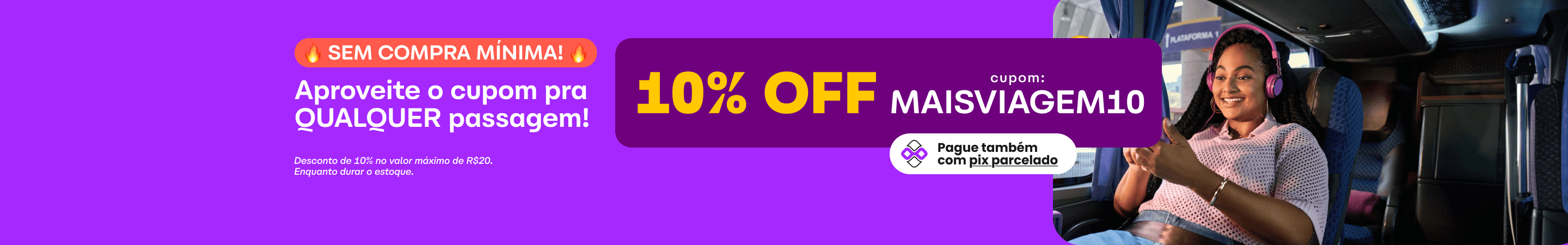 Compre passagens de ônibus baratas online - melhores preços do Brasil
